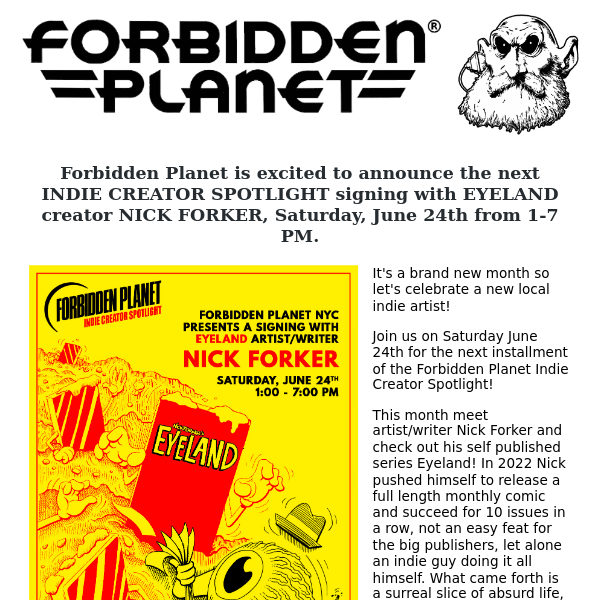 FORBIDDEN PLANET, Local Comic Shop Spotlight