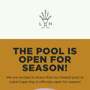 The Heated Pool is Open for the Season!