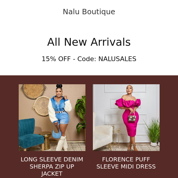 Don't Miss Out! 15% Off on All New Arrivals 