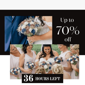 Bridal Sitewide Sale....Only 36 Hours left!