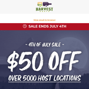 🇺🇸 4th Of July Sale: $50 Off 5000+ Hosts