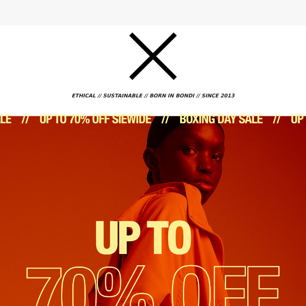 Up to 70% Off Everything NOW ✕