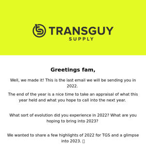 Happy New Year From TGS 🎊