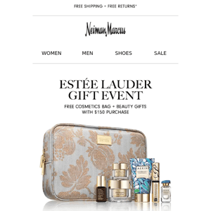 Estée Lauder Gift Event: Free beauty gifts with your purchase