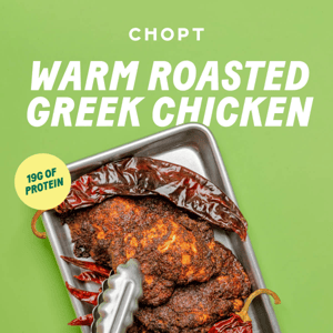 Warm Roasted Greek Chicken ❤️‍🔥