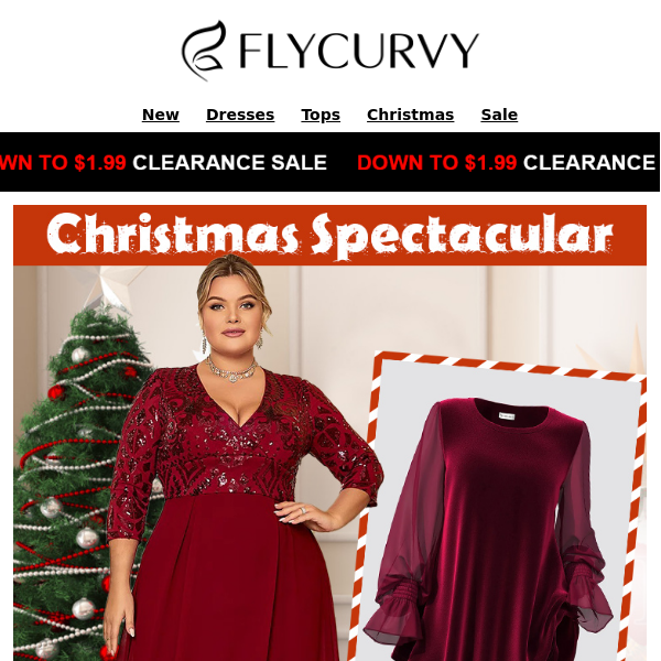 ☃️🎁.FlyCurvy.Deck the Halls with Savings: 50% Off + Free Item for Christmas!