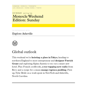 The Monocle Weekend Edition – Sunday 30 April 2023