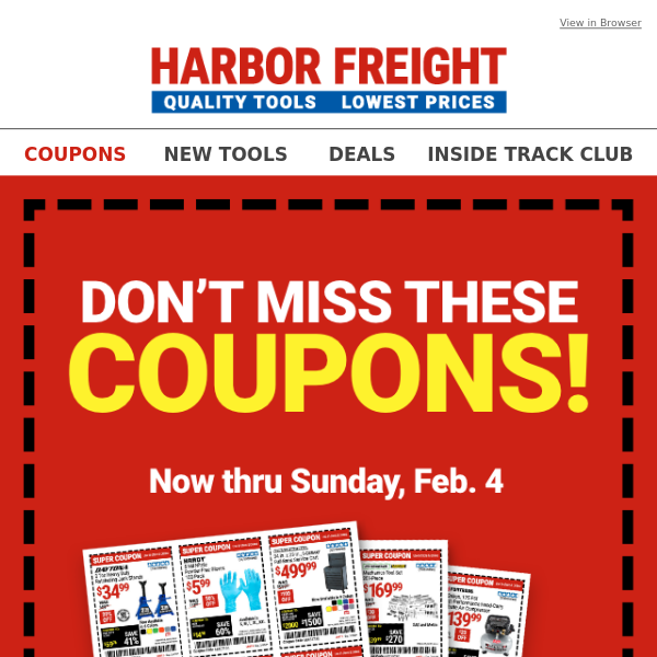 MORE COUPONS, MORE SAVINGS! Ends 2/4!