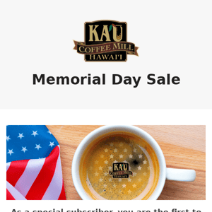 Coffee on Sale!