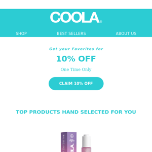 Shop COOLA with 10% Off