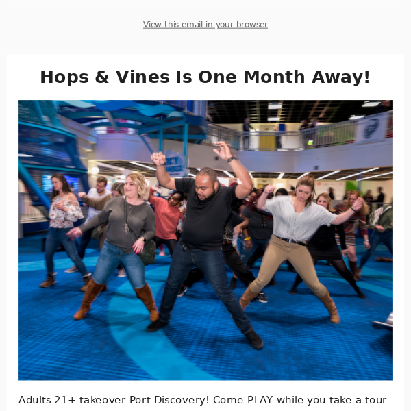 Hops & Vines is One Month Away!