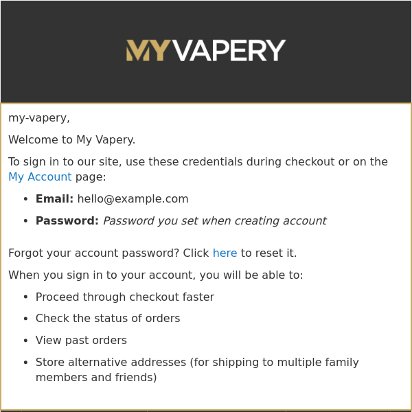 Welcome to My Vapery