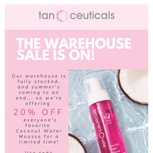Coconut Water Mousse is 20% off!