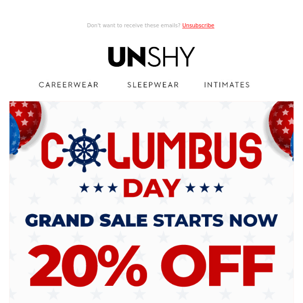 🥳 ⛵ Celebrate Columbus Weekend With 20% OFF Entire Site❗ 💙🤍❤️