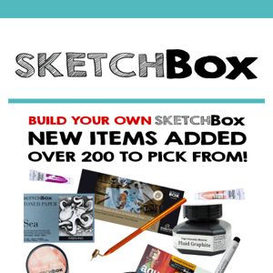 🆕 items added to Build your own SketchBox!