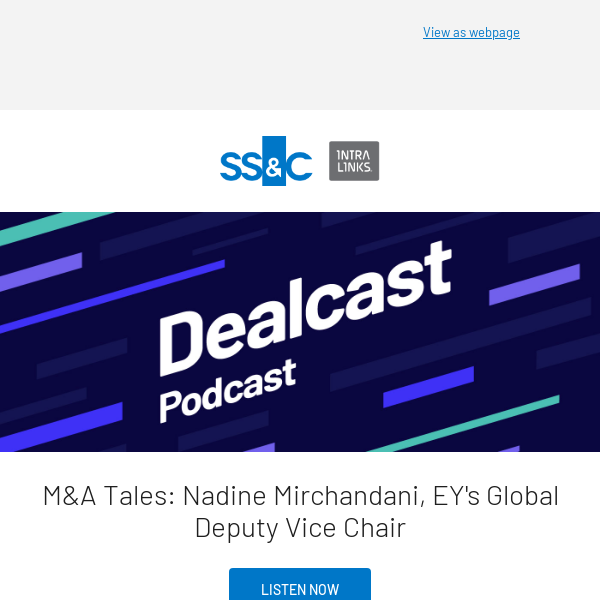 🎧 M&A Tales: Nadine Mirchandani, EY's Global Deputy Vice Chair