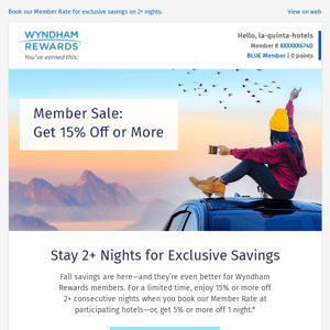 Members Save the Most with 15% Off or More