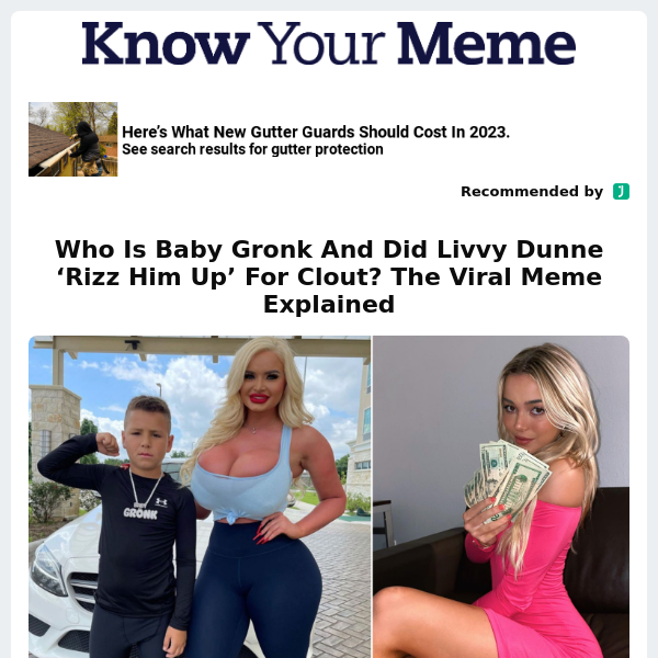 Who Is Baby Gronk And Did Livvy Dunne ‘Rizz Him Up’ For Clout? The Viral Meme Explained