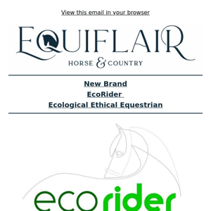 New Brand EcoRider - Now @ Equiflair