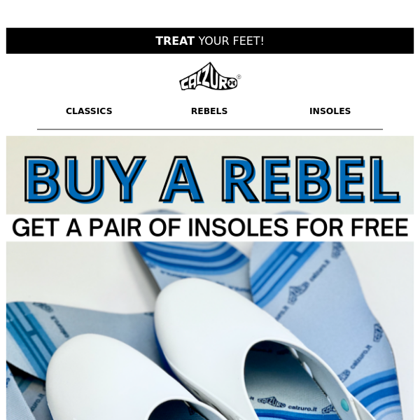 BETTER TOGETHER: Buy a Pair of Rebels, Get Comfort Insoles FREE! 🙌