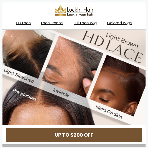 BFCM| Up to $200 OFF HD lace wig