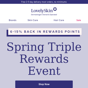 Our Triple Rewards Event is back & better than ever!