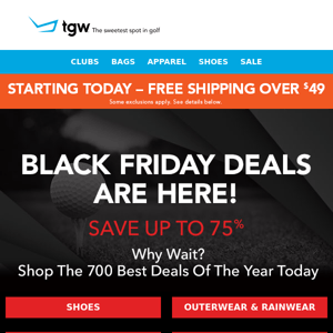 Finish Your Gift List - Save Up To 75% On 700 Black Friday Deals