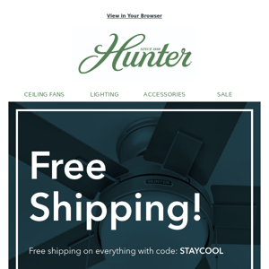 You're invited: FREE SHIPPING