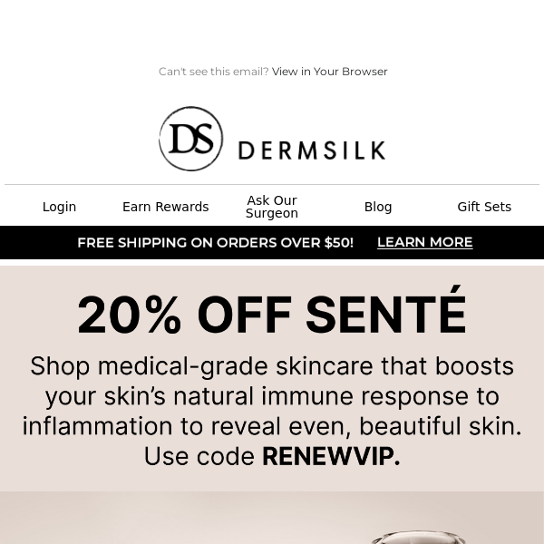 Exclusive Senté Sale - 20% Off!