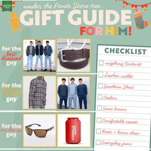 The hardest to shop for...Gift Guide for Him!