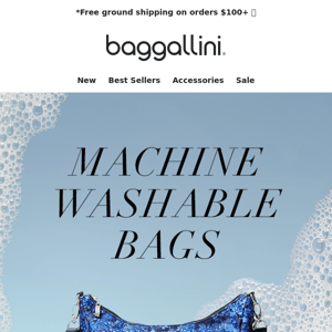 Easy to Clean 💙 Machine Washable Bags