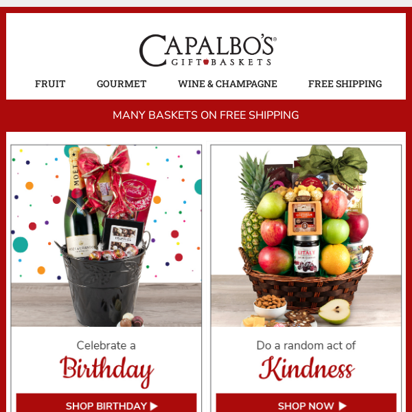 Four Great Reasons to Send Gift Baskets in February