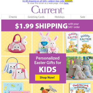 Kids' Easter fun ships for $1.99