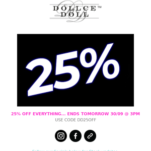 💘 25% OFF EVERYTHING 🥂