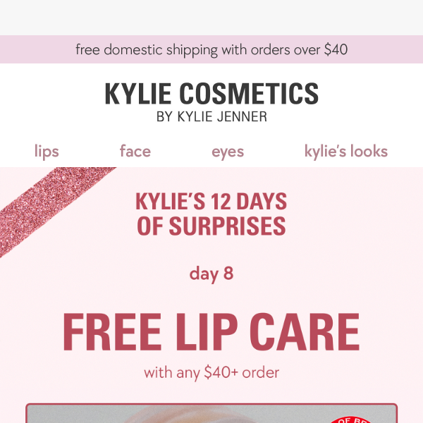 day 8 surprise: FREE lip care 💋