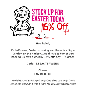 15% Off Today: Fill Your Fridge for Less This Easter 🐰