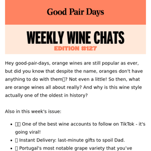 Weekly Wine Chats #127⛱
