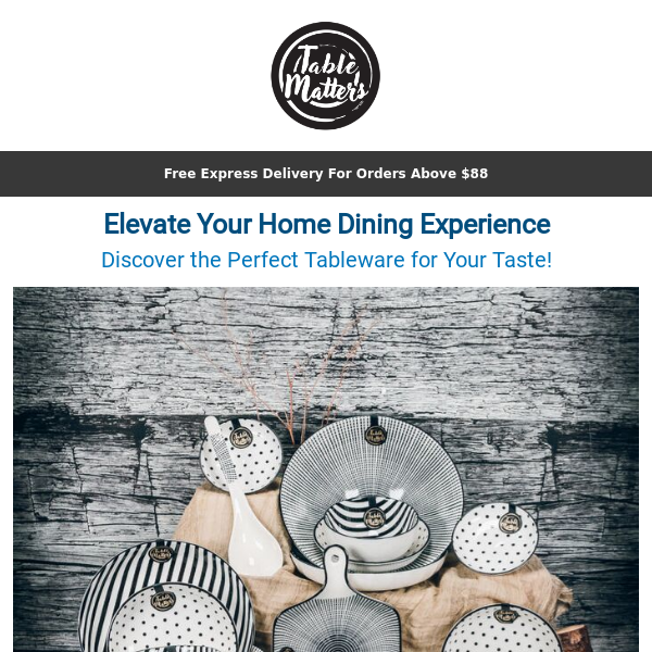 Elevate Your Home Dining Experience 🏠  🍴