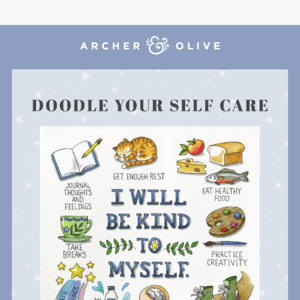 🧣💙 Seeking Some Self-Care? Learn How to Doodle Away the Winter Blues
