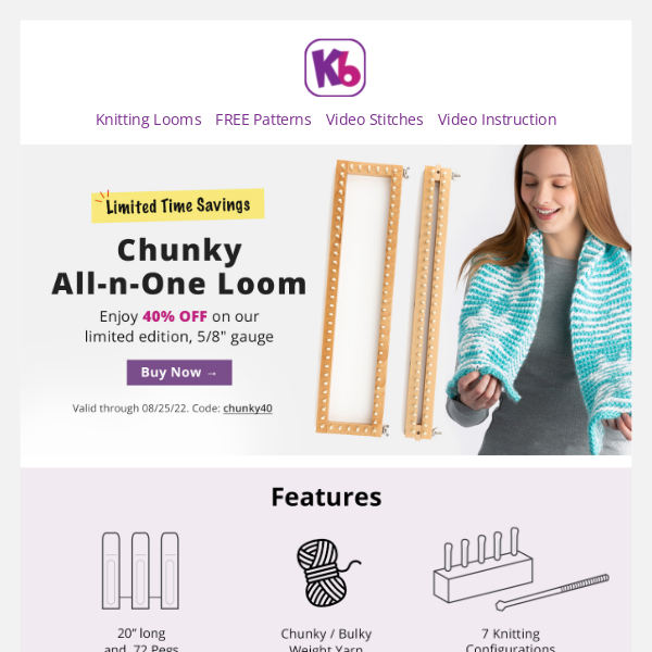 New book: Loom Knitting with the All-n-One