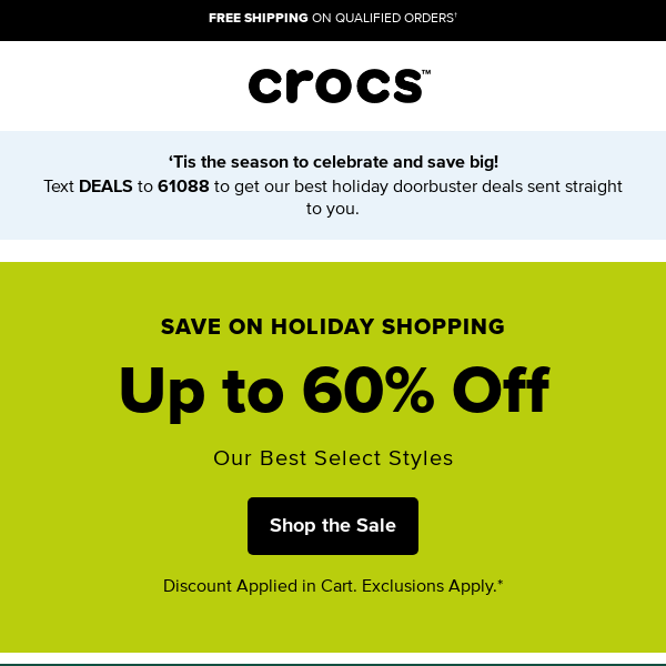 Crocs Emails, Sales & Deals - Page 2