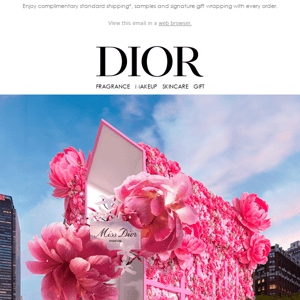 MISS DIOR LANDS IN NYC