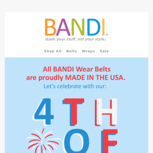 It's the BANDI Gift with Purchase Sale 🇺🇸