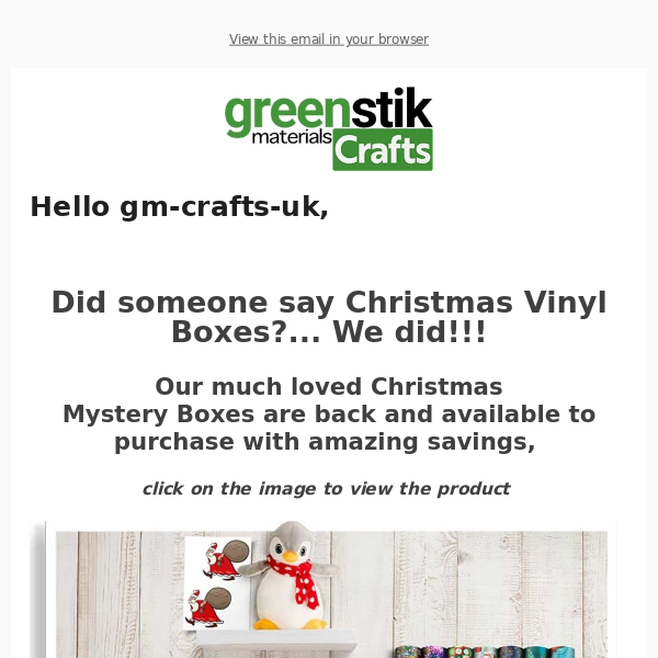 Christmas Mystery Boxes now available