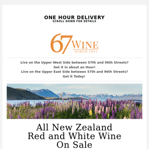 All New Zealand Reds and White On Sale!