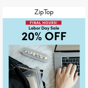 ENDS TODAY! 20% OFF Sitewide