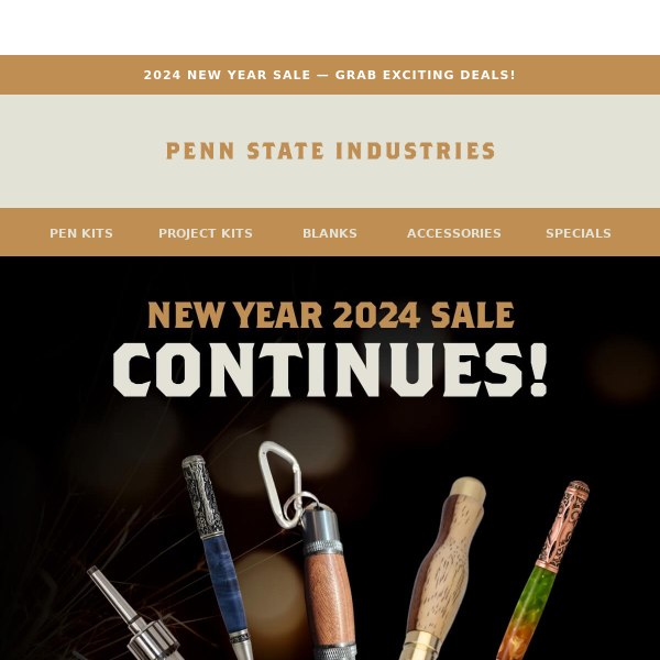 7mm Pen Kit Bundle: 8 Pen Kits and 3 sets of FREE Bushings and one 10 pack  of Cocobolo Blanks at Penn State Industries