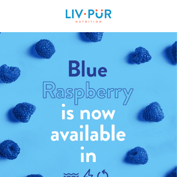 Now Enjoy Blue Raspberry in Energy & Recovery!