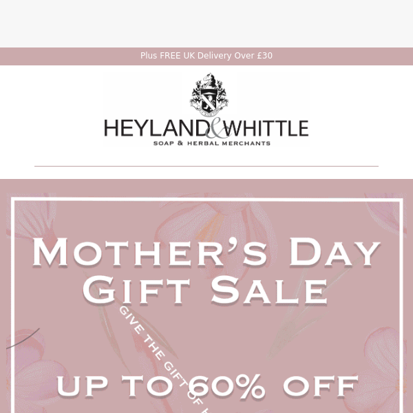 Celebrate Mother's Day with up to 60% off in our Special Gift Sale!