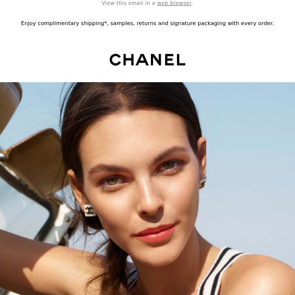 Vittoria Ceretti for Chanel Les Beiges Summer of Glow 2020 Campaign 